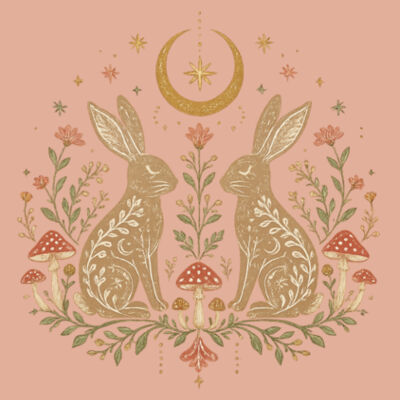 Magical Hare Tee Design