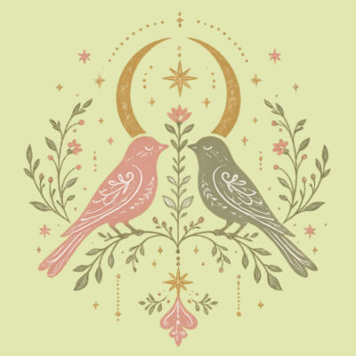 Magical Birds Tee Design