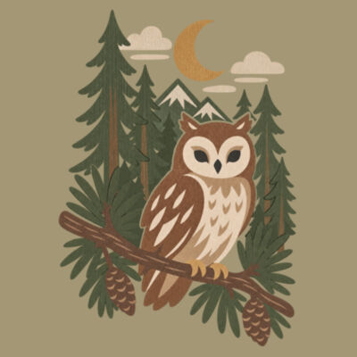 Forest Owl Tee Design