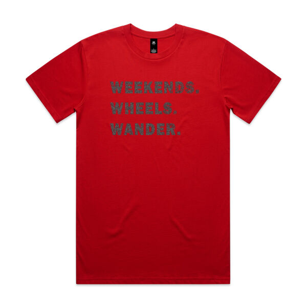Weekends. Wheels. Wander. Tee Thumbnail
