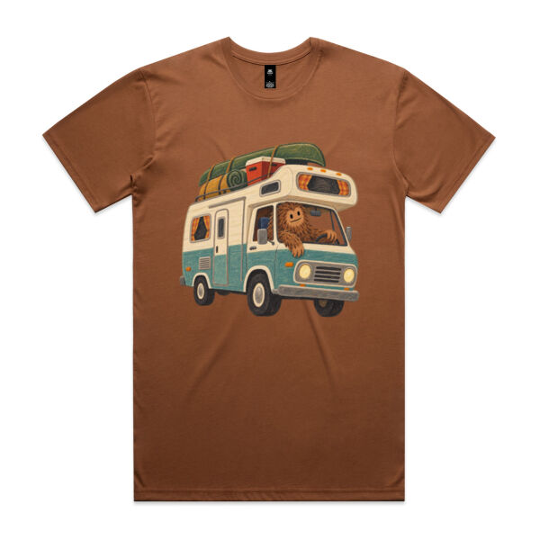 Bigfoot Driving Camper Tee Thumbnail